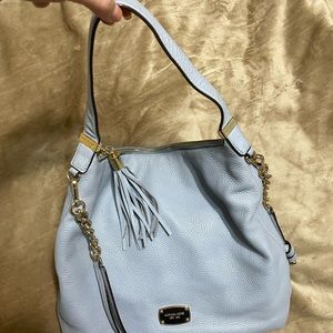 Michael Kors medium blue leather crossbody bag